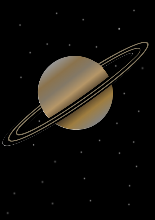 Saturn, Planeta, Erdvė, Nemokama Vektorinė Grafika