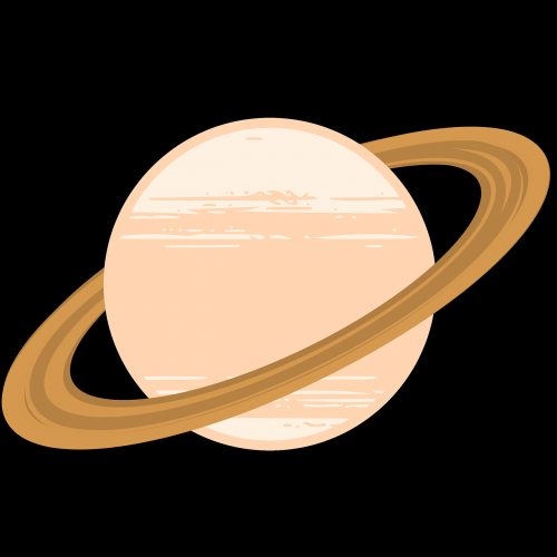 Saturn, Planeta, Iliustracija