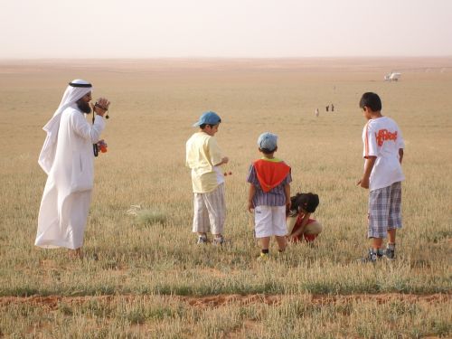 Saudi, Šeima, Dykuma, Vaikai, Tėvas, Filmavimas, Fotoaparatas, Motina
