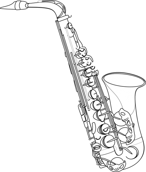 Saksofonas, Džiazas, Muzikinis Instrumentas, Instrumentas, Žalvaris, Saksofonas, Muzika, Nemokama Vektorinė Grafika
