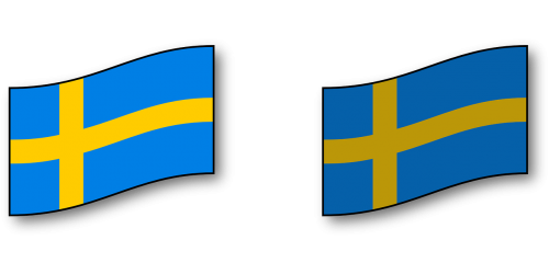 Skandinavija, Švedija, Švedijos, Vėliava, Nemokama Vektorinė Grafika