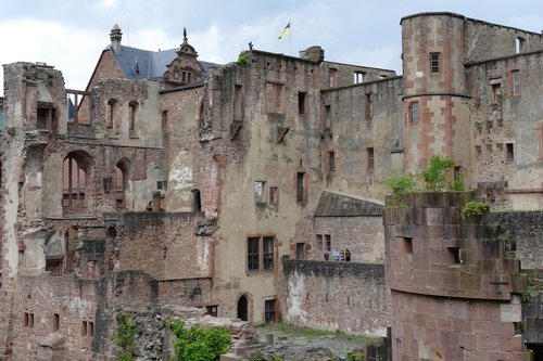 Schloss Heidelberg,  Vokietija,  Sugadinti,  Smiltainis,  Architektūra,  Senas