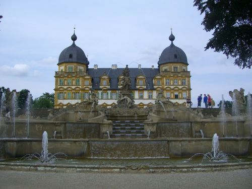 Schloss Seehof, Memmelsdorf, Parkas, Barokas, Vandens Žaidimai
