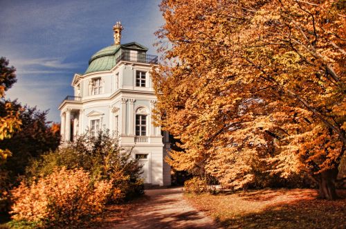Schlosspark Charlottenburg, Arbatos Namai, Pilies Parkas, Berlynas, Ruduo, Medžiai, Schlossgarten, Pilis, Parkas