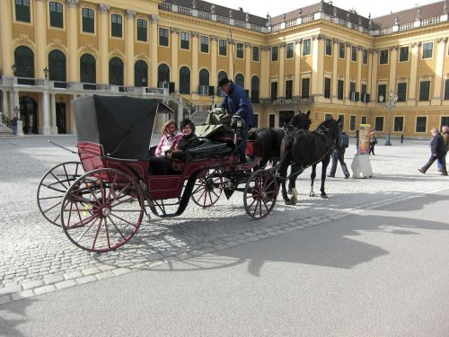 Schönbrunn, Vienna, Austria, Arklių Vilkikas, Pilis