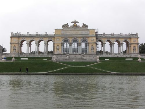 Schönbrunn, Vienna, Austria, Sodas, Oranžerija, Parkas, Pastatas
