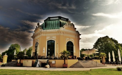 Schönbrunn, Pilies Parkas, Vienna, Pilis, Debesys, Architektūra, Senas, Istoriškai