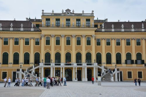 Schönbrunn Rūmai,  Vienna,  On,  Rūmai,  Fonas,  Austria,  Haberjournal