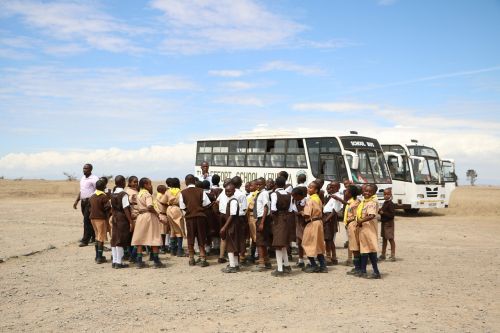Mokykla, Autobusas, Afrika