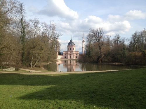 Schwetzingen, Mečetė, Romantiškas, Gražus, Pilies Parkas, Oranžinė, Vanduo, Schlossgarten, Vokietija