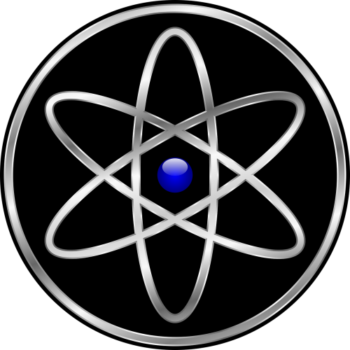 Mokslas, Simbolis, Ženklas, Švietimas, Technologija, Atomas, Chemija, Mokslinis, Fizika, Logotipas, Atominė