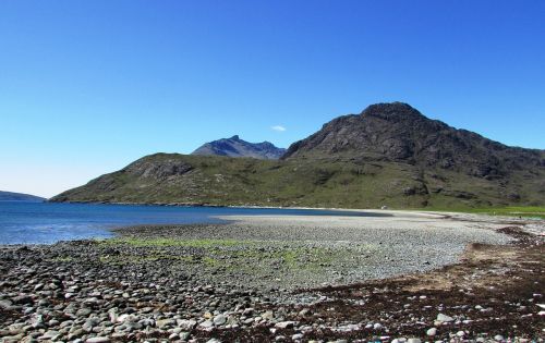Škotija, Isle Of Skye, Camasunario Įlanka, Vaizdingas, Peizažas, Kraštovaizdis, Pakrantė