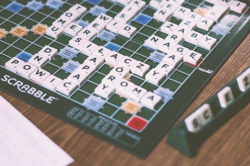 Scrabble, Stalo Žaidimas, Linksma, Pramogos, Raidės, Žodžiai