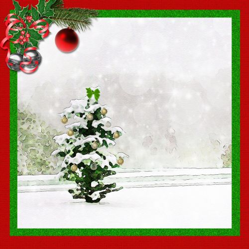 Iškarpų Albumas, Popierius, Kalėdos, Fonas, Linksmų Švenčių, Sniegas, Žiema, Kalėdų Eglutė