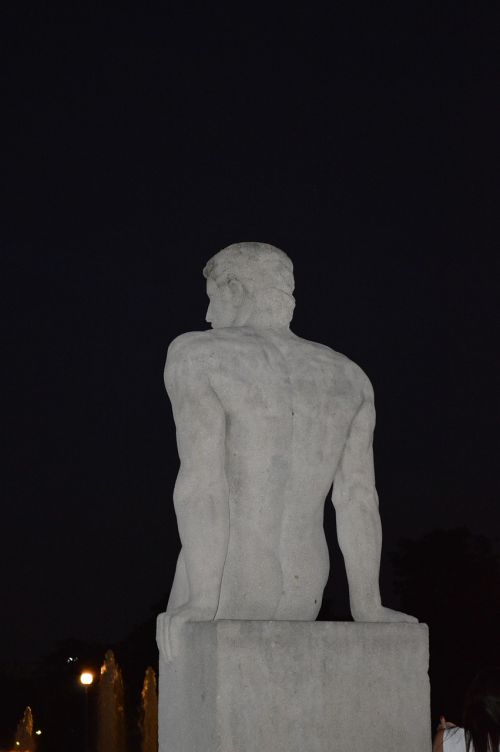 Skulptūra, Statula, Akmens Drožyba, Vyras