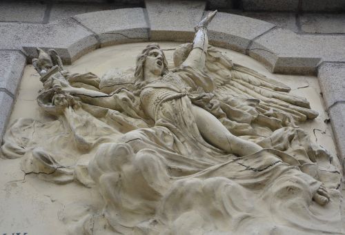 Skulptūra, Fasado Katedra, Šventosios Krantinės Portrieux Bažnyčia, Brittany
