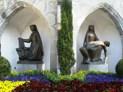 Skulptūra, Bronza, Sakralinis, Florino Bažnyčia, Vaduz, Lihtenšteino Kunigaikštystė