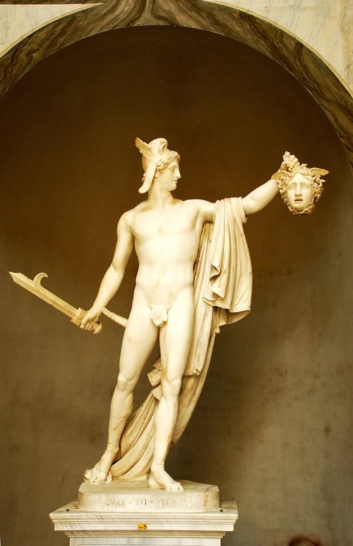Skulptūra,  Menas,  Statula,  Persėjas,  Medusa,  Vatikano Muziejus