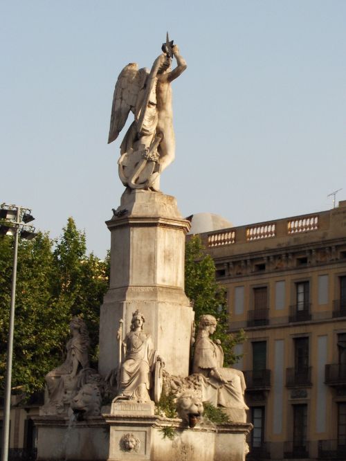 Skulptūra, Barcelona, Ispanija, Architektūra, Miestas, Statyba, Miestai, Miesto