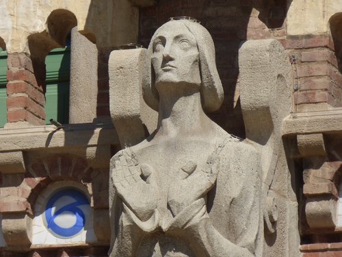 Skulptūra,  Sagrada Familia,  Gaudi,  Architektūra,  Barselona,  Paminklas,  Fasadas,  Pierre,  Katalonija,  Bažnyčia,  Paveldas,  Detalė