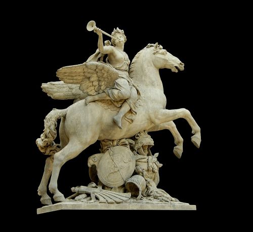 Skulptūra, Pegasus, Šlovė, Arklys, Antoine Coysevox, Lova, Menas