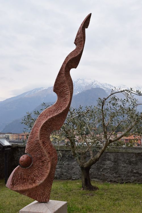 Skulptūra, Akmuo, Akmens Skulptūra, Marmuras, Italy, Ežero Como, Como