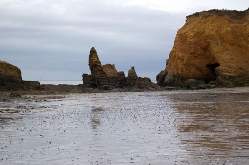 Jūra, Brittany, Rokas, Smėlis, Vanduo, Pusė, Vandenynas, Kraštovaizdis, France, Papludimys, Gamta, Pajūryje, Šventė, Kelionė, Ramybė, Dangus, Smėlėtas Paplūdimys, Akmenys, Ramus, Horizontas, Tyli Vieta