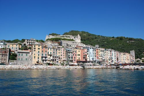 Jūra, Cinque Terre, Kraštovaizdis, Ligurija, Italy, Spalvos, Namai