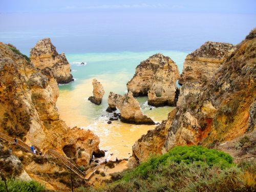 Jūra, Kranto, Algarve, Užsakytas, Атлантический, Rokas, Uolos, Gamta, Portugal, Vandenynas