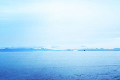 Jūra, Okinawa, Rūkas, Šviesiai Mėlynas