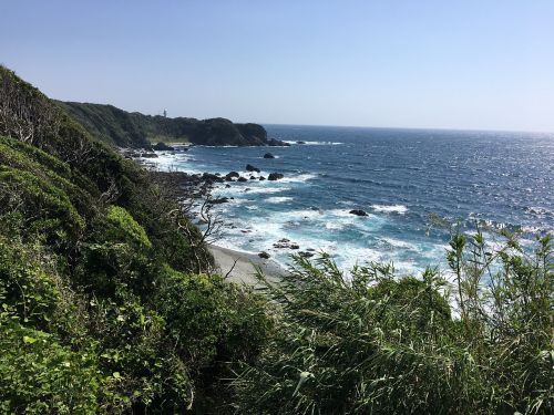 Jūra, Kranto, Senjojiki, Japonija, Wakayama, Shirahama