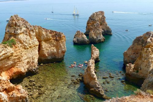 Jūra, Papludimys, Gražūs Paplūdimiai, Vasara, Smėlis, Gamta, Knyga, Algarve