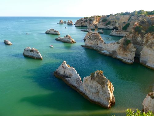 Jūra, Papludimys, Gražūs Paplūdimiai, Šventė, Kraštovaizdis, Gamta, Algarve