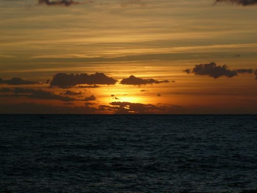 Jūra, Saulėlydis, Abendstimmung, Vandenynas, Romantiškas, Horizontas