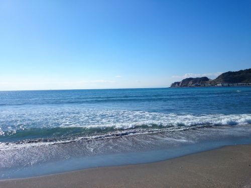 Jūra, Bangos, Kamakura, Japonija, Sagami Įlanka