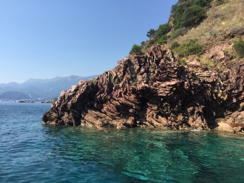Jūra, Montenegro, Kelionė, Gamta, Uolos