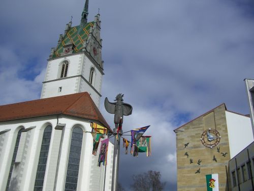 Jūros Gaidys, Buchhorner Fasnet, Friedrichshafen, Miesto Rotušė, Bažnyčia, St Nicholas