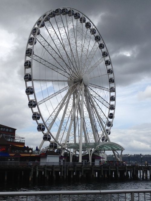 Seattle, Ferris Ratas, Šiaurės Vakarai, Vašingtonas, Pramogos, Centro
