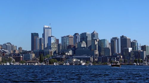 Seattle Skyline,  Ežero Sąjunga,  Vašingtonas