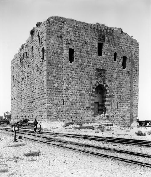 Atrodė, Geležinkelis, Liūto Bokštas, Tripolis, 1900, Juoda Ir Balta, Pastatas, Namai