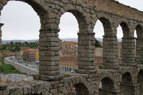Segovia, Ispanija, Senovės, Akvedukas, Romėnų, Arka, Orientyras, Akmuo, Architektūra, Senas, Istorinis, Turistinis