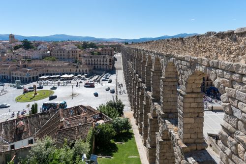 Segovia, Ispanija, Akvedukas, Senovės, Istorinis, Architektūra, Akmuo