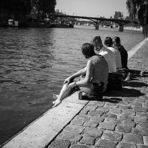 Seine,  Paris,  Jaunimas,  Perspektyva,  Žmonės,  Atsipalaiduoti