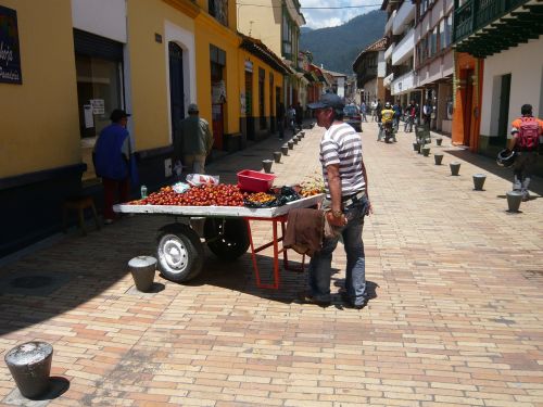 Pardavėjas, Chontaduro, Zipaquirá, Kolumbija