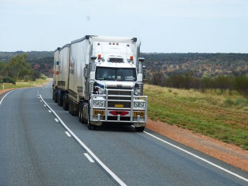 Puspriekabės, Sunkvežimis, Kelias, Priekabos, Transportas, Eismas, Vairuoti, Australia