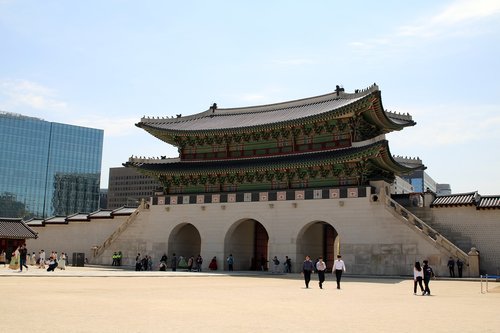 Seulas,  Korėjos Respublika,  Uždraustasis Miestas,  Gyeongbok Rūmai,  Tradicinis,  Turizmas,  Rūmai,  Kelionė