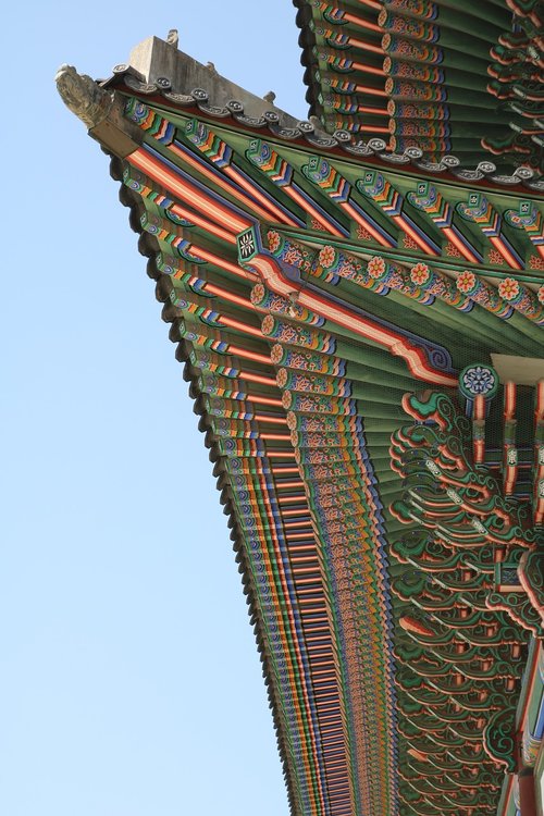 Seulas,  Korėjos Respublika,  Gyeongbok Rūmai,  Tradicinis,  Mono,  Pastatas