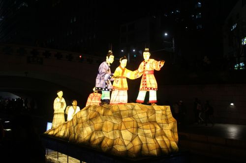 Seulas, Žibintų Festivalis, Cheonggyecheon Srautas, Žibintas
