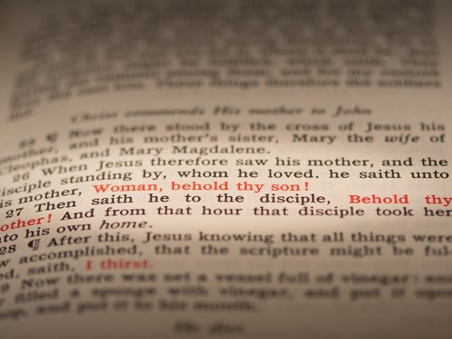 Paskutiniai Septyni Kristaus Žodžiai,  Trečiasis Žodis,  John 19 26-27