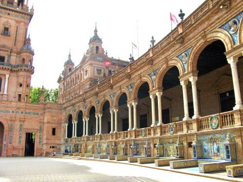 Sevilla, Plaza, Kvadratas, Vasara, Miestas
